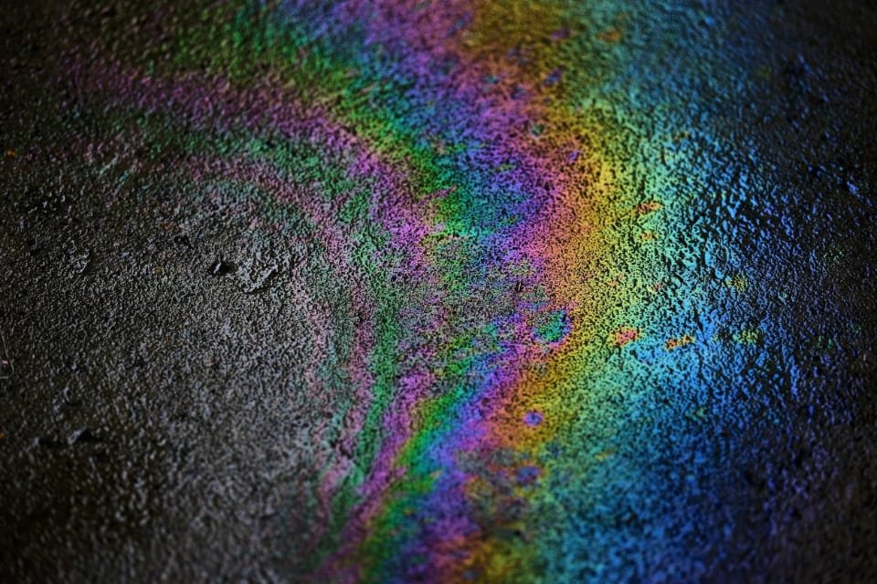 Oil Spilled on ground